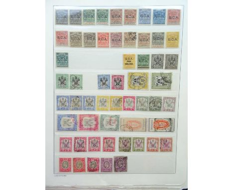 Nyasaland Mint and used collection on blank hingeless album pages, starting with the 1891 British Central Africa overprints m