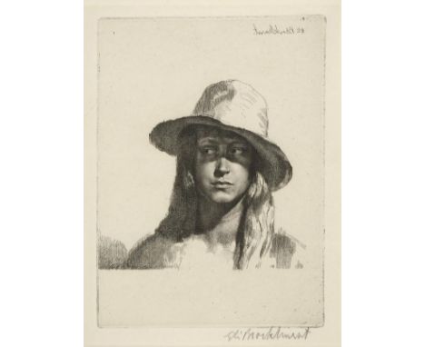 *@Brockhurst (Gerald Leslie, 1890-1978). Corinne, 1925,  etching on laid paper, from the published edition of 106 impressions