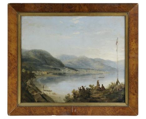 *Heaphy (Charles, 1820-1881, after).  Thorndon Flat and Part of the City of Wellington, New Zealand, circa 1840s,  oil on can