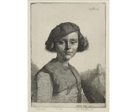 *@Brockhurst (Gerald Leslie, 1890-1978). Fabian, 1921,  etching on pale cream laid paper, from the published edition of 76 im