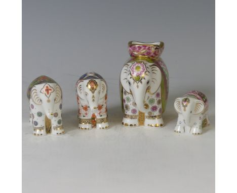A Royal Crown Derby limited edition 'Rani' Paperweight, with gold stopper, signature edition of 1250 for Govier's, together w