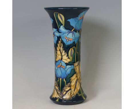 A Moorcroft Collector's Club 'Blue Rhapsody' vase, 2001, by Philip Gibson, numbered 'MCC 1394', 26cm high.
