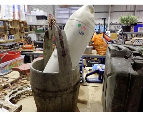 Plastimo Buoy in a nautical themed bucket. All electrical items in this lot have been PAT tested for safety and have passed. 