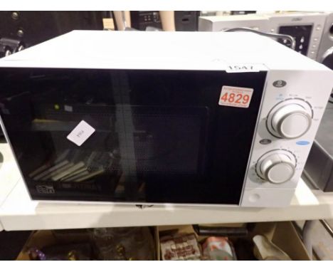 White microwave, model CMW21. All electrical items in this lot have been PAT tested for safety and have passed. This does not