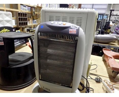 Two electric floor standing heaters. All electrical items in this lot have been PAT tested for safety and have passed. This d