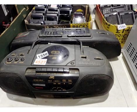 J.V.C and Philips radio cassette player. All electrical items in this lot have been PAT tested for safety and have passed. Th