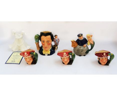 A group of Royal Doulton items to include, a Royal Doulton 'Old Salt' Teapot D6818 made for the Collectors Club, a limited ed