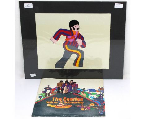  The Beatles - Yellow Submarine 1968 , "RINGO FULL LENGTH RUNNING",  Original hand painted gouache animation cell used in the