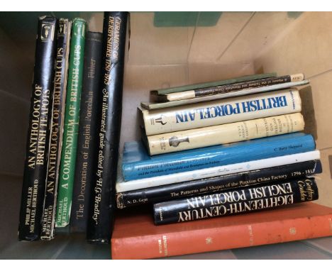 A collection of reference books. To include books on Pinxton porcelain, William Billingsley, Derby. Swansea. Ceramics of Derb
