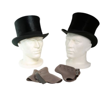 A top hat by Lincoln Bennet of London from the 1920s/30s, this silk and mohair hat is by J.E Carhart in Hanley, Stoke-On-Tren