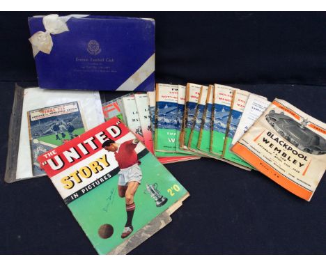 A collection of mixed Final Tie Match Day programmes of the FA Cup from the 1940s/50s/60s, semi final programmes, Leicestersh
