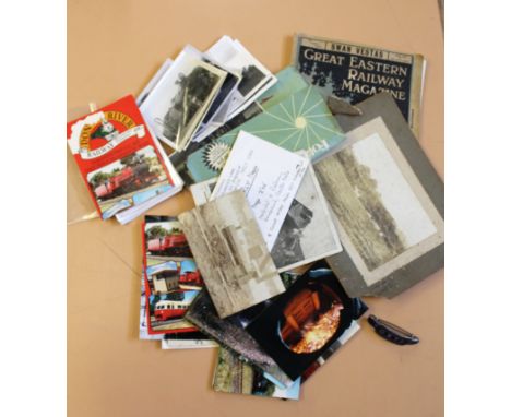 Railway interets Photographs including 9 x fully labelled b/w prints of the last days of the M&amp;GN at Melton Constable, Wh