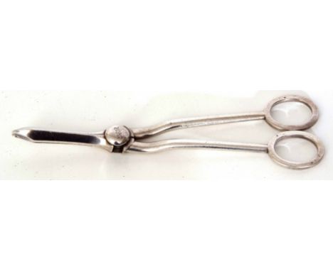 GER grape scissors 18cm, silver plated by Elkington. [railway interest]