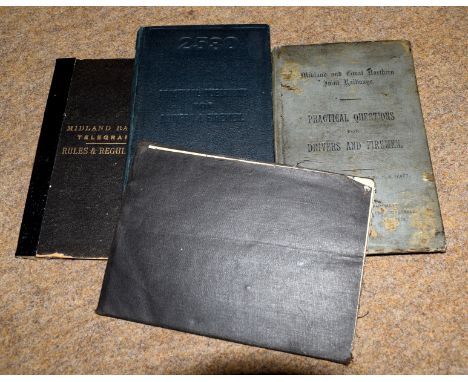 Railway Ephemera: M&amp;GN Examination of Fog-Signalmen (undated), M&amp;GN Practical questions for Drivers and Firemen (1903