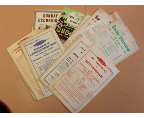 BR handbills including the M&amp;GN route (qty)