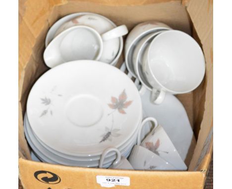 A Royal Doulton "Tumbling Leaves" part tea service.