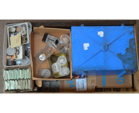 A large quantity of watchmaker's tools and parts for pocket watches and wristwatches.