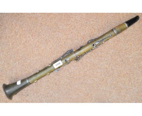 A two-piece Chinese ebonised clarinet "Lark", with English mouthpiece.