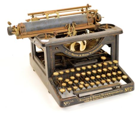 A vintage American typewriter by L.C. Smith & Bros, no.2.