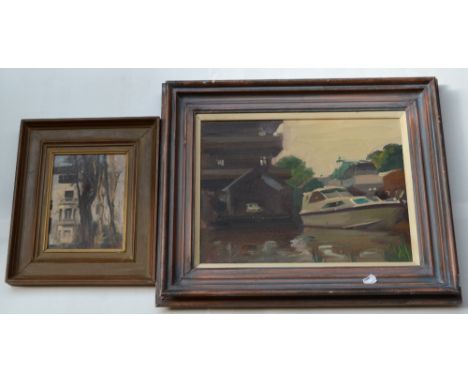 MID 20TH CENTURY ENGLISH SCHOOL; oil on canvas, portrait study, indistinctly signed and four others by the same artist, all ,