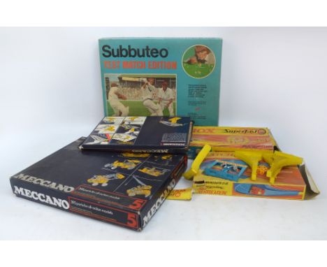 A small quantity of boxed Meccano, Subbuteo etc.