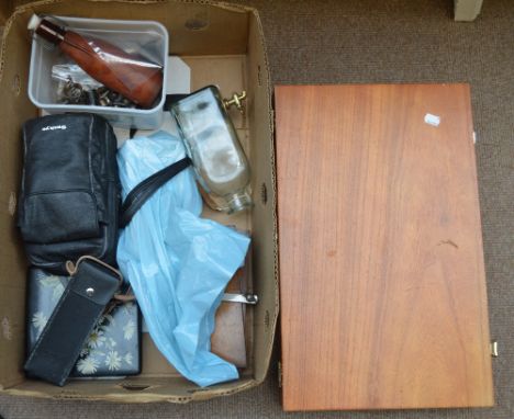 A small group of collector's items including corkscrews, tie press etc.