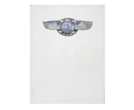 A Three-Litre Bentley sales brochure, 1922,'A high-speed sporting car with a four cylinder 80 bore engine', printed by Herber