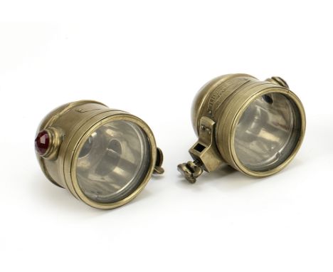 A pair of Ducellier electric side-lamps by Willocq Regnault &amp; Cie, Paris, circa 1910,model 1611, each brass body with sid