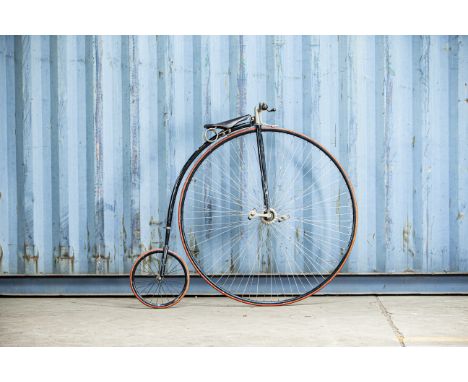 A 52 inch 'Royal Mail' Ordinary Bicycle by Read &amp; Son of Boston, American, circa 1889,black painted tapered backbone appl
