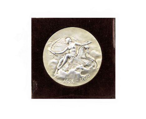 A 1905 Automobile Club de France Salon de L'Automobile silver medal, awarded to De Dion Bouton,continental silver marked 'Arg