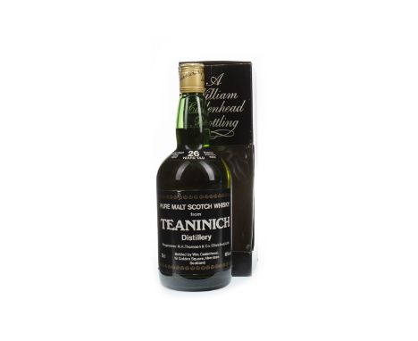 TEANINICH 1957 CADENHEAD'S 26 YEARS OLD Single Malt Scotch Whisky Distilled May 1957, bottled January 1984. 75cl, 46% volume,