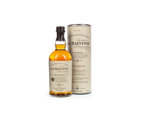 BALVENIE PORTWOOD AGED 21 YEARS Single Malt Scotch Whisky Finished in port casks. 70cl, 47.6% volume, in tube.