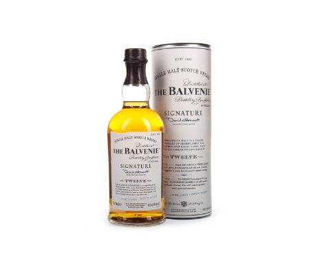 BALVENIE SIGNATURE AGED 12 YEARS BATCH NO.1 Single Malt Scotch Whisky 70cl, 40% volume, in tube.