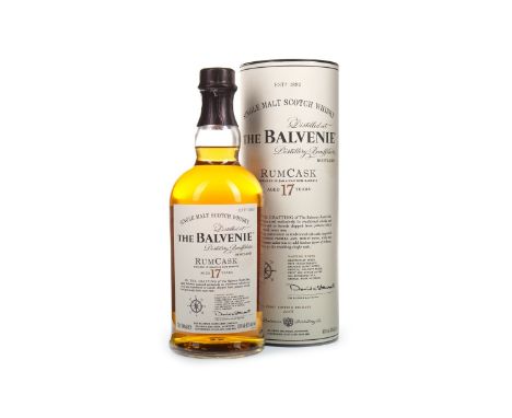 BALVENIE RUM CASK AGED 17 YEARS - FIRST EDITION Single Malt Scotch Whisky Finished in Jamaican rum casks, bottled 2008. 70cl,