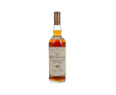 MACALLAN 10 YEARS OLD Single Malt Scotch Whisky Matured in sherry wood. 75cl, 40% volume.