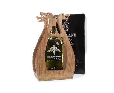 HIGHLAND PARK FREYA AGED 15 YEARS Single Malt Scotch Whisky One of 19,000 bottles. 700ml, 51.2% volume, in wooden frame and o