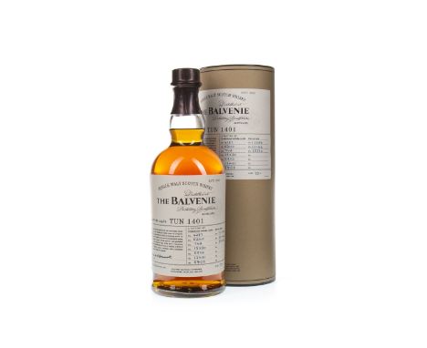 BALVENIE TUN 1401 BATCH NO. 4 Single Malt Scotch Whisky A vatting of whiskies drawn from 7 traditional whisky casks, and 3 sh
