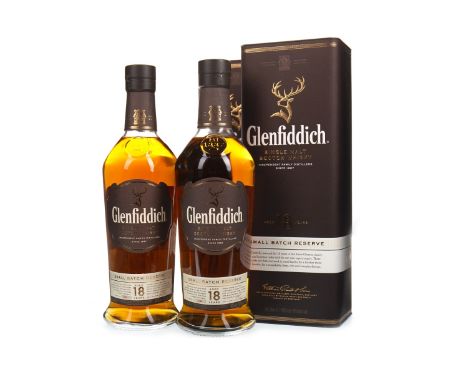 GLENFIDDICH SMALL BATCH AGED 18 YEARS (2) Single Malt Scotch Whisky 70cl, 40% volume, in box. Two bottles.