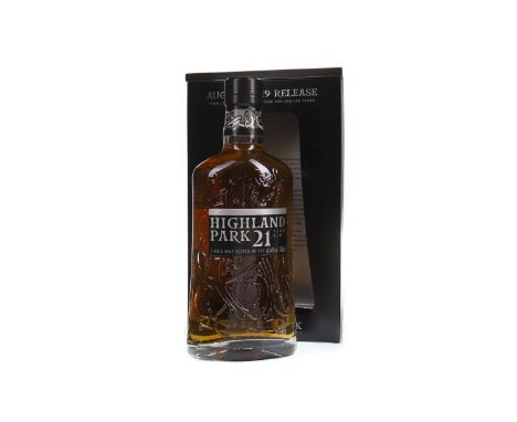 HIGHLAND PARK 21 YEARS OLD - AUGUST 2019 RELEASE Single Malt Scotch Whisky Bottled from 15 casks filled in 1998 or earlier. 7