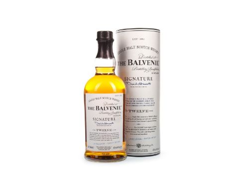 BALVENIE SIGNATURE AGED 12 YEARS BATCH NO.1 Single Malt Scotch Whisky 70cl, 40% volume, in tube.