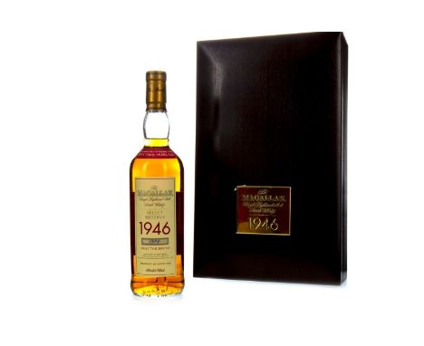 MACALLAN 1946 SELECT RESERVE 52 YEARS OLD Single Malt Scotch Whisky Matured in sherry wood, bottle no. 1304. 700ml, 40% volum