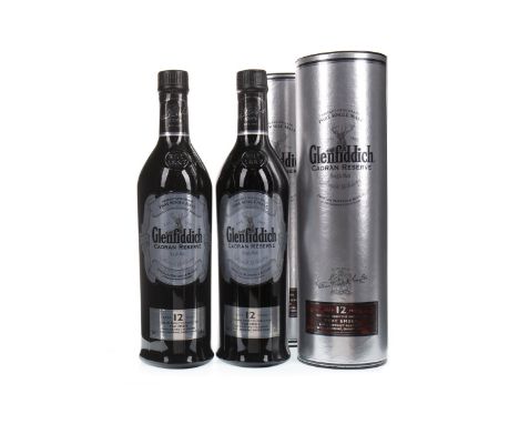GLENFIDDICH CAORAN RESERVE AGED 12 YEARS (2) Single Malt Scotch Whisky 70cl, 40% volume, in tube.