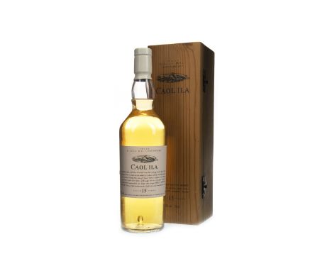 CAOL ILA AGED 15 YEARS FLORA &amp; FAUNA - FIRST RELEASE Single Malt Scotch Whisky 70cl, 43% volume, in wooden box.