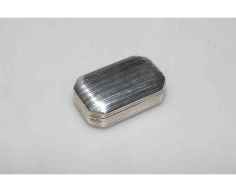 Georgian silver snuff box by John Shaw, Birmingham.