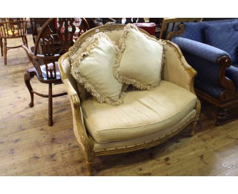 Paul Robert arched back occasional sofa.