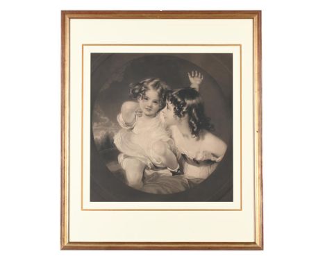 AFTER THOMAS LAWRENCE THE CALMADY CHILDREN  Mezzotint 60 x 58cm (23½ x 22¾ in.) Provenance: Private Collection, Phillimore Ga