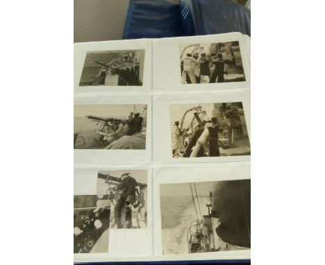 NAVAL HISTORY - An extensive collection contained within six albums to include: Sail and Steam Ships, Merchant Ships, Naval M