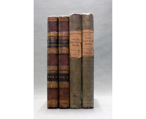 [Glascock (Nugent William)] NAVAL SKETCH BOOK... FIRST SERIES, second edition 2 vol. contemporary half calf over patterned bo