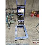 (1) Haulmaster 600LB capacity appliance hand Truck, (1) Flat furniture 4 wheel dolly