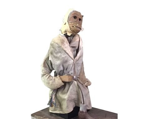 FIFE ENGINEERING MONKEY ADVERTISING AUTOMATON, Scottish Oatsbase 46cm long 